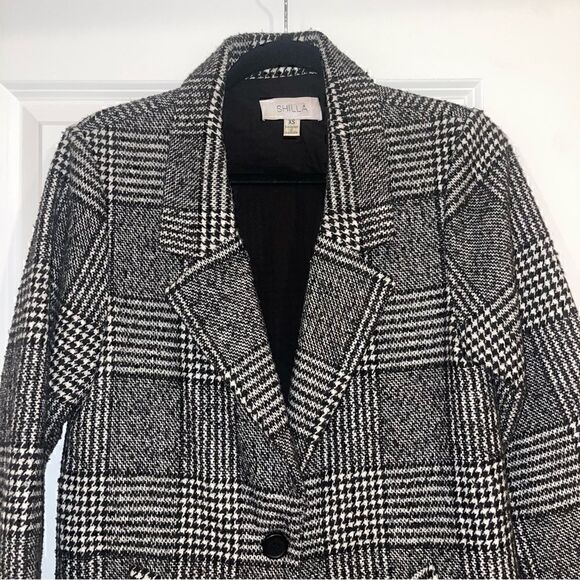 Shilla Exotic Check Coar - Picture 3 of 9